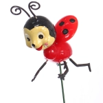 Фигура на спице «Божьи коровки» 8*14*60 см, микс
