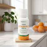 NaturesPlus, жидкий витамин C с биофлавоноидами лимона, натуральный апельсин, 236,56 мл (8 жидк. унций)