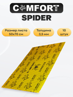 Виброизоляция Comfortmat SPIDER 3,5мм 50х70см- 10 листов