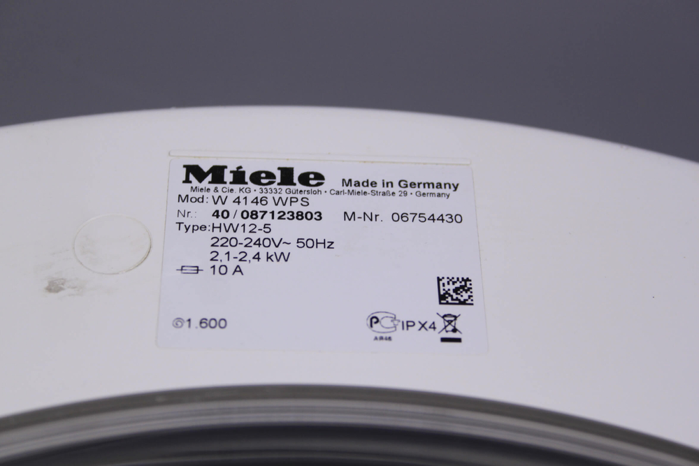 Люк 06754430 стиральной машины Miele W 4146 WPS