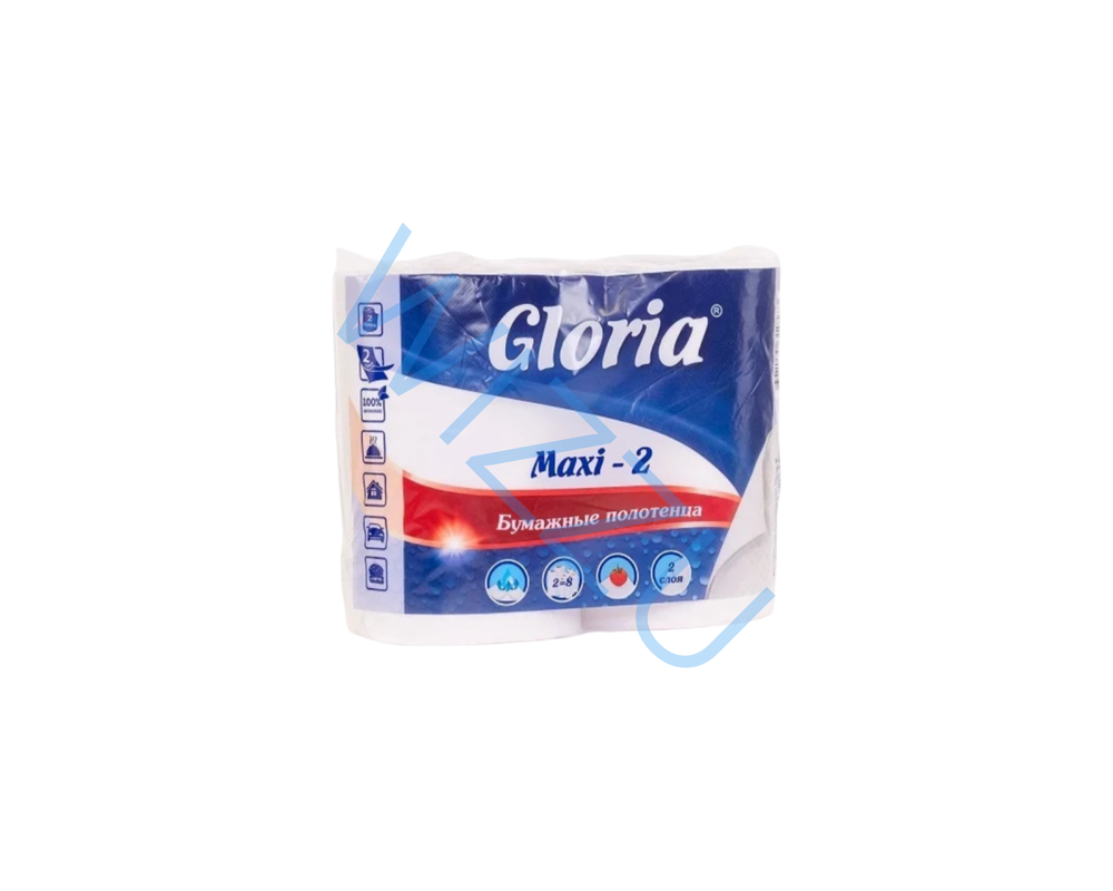Бумажные полотенца рулонные Gloria Maxi-2  2шт