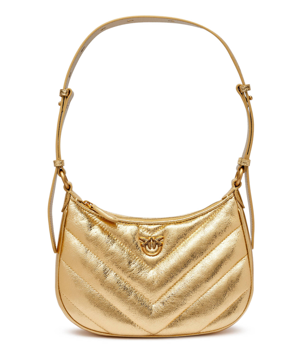 Кожаная сумка хобо HALF MOON MINI Pinko - золотой(102790 A1RO)