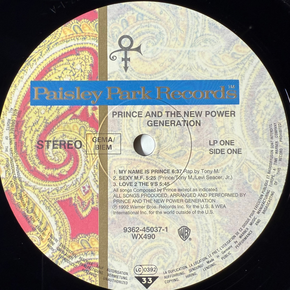 Prince And The New Power Generation ‎– Love Symbol 2LP (Германия 1992г.)