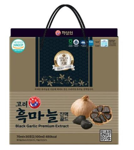 Женьшень экстракт 6-летнего красного корня с чёрным чесноком Black Garlic Premium Extract