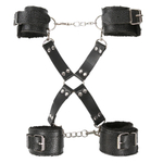Стильный набор из 10 черных BDSM-девайсов (Цвет: черный)