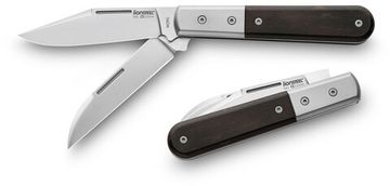 Складной нож Lion Steel "BARLOW Warhorse" L/CK0122 EB c клинком из стали Böhler M390 Microclean®, рукоять титан / дерево (Ebony)