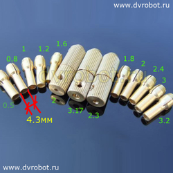 Патрон цанговый 2 мм - 4.3RB