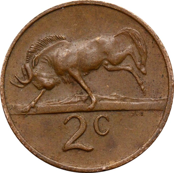 2 цента 1970-1990 ЮАР