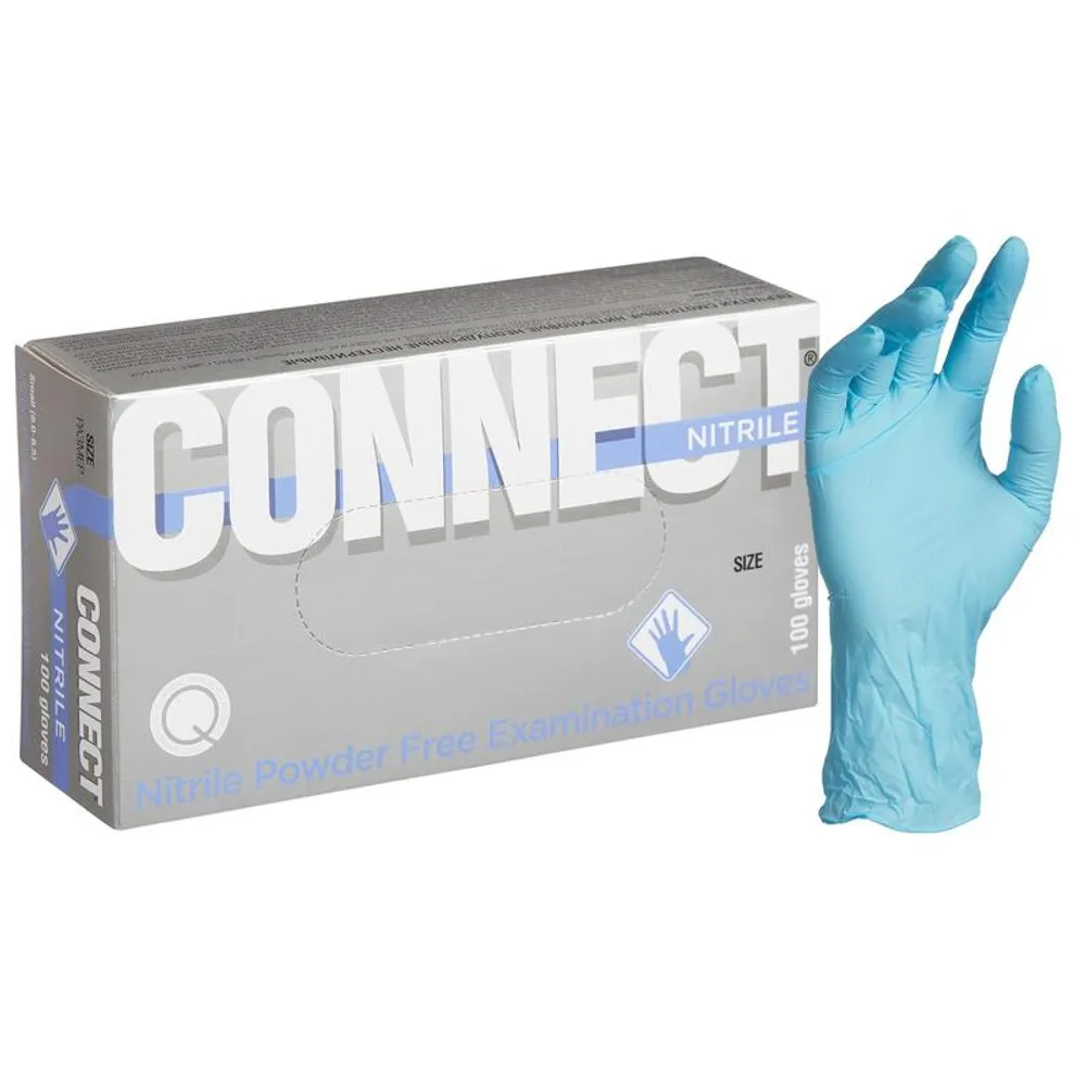 Перчатки нитриловые (200шт/упак) S CONNECT NITRILE