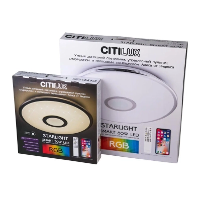 Citilux Старлайт Смарт CL703A61G Умная люстра Матовый Хром
