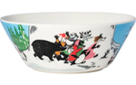 Тарелка глубокая Moomin Arabia "Mаkihyppy/Прыжки с трамплина", фарфор Vitro, 15 см