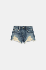 ДЖИНСОВЫЕ ШОРТЫ TRF С ВЫСОКОЙ ПОСАДКОЙ — ZARA