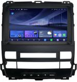 Магнитола для Toyota Land Cruiser Prado 120, Lexus GX470 (экран климата внизу, рамка 9") - Kuberg QLed+2K, Android 14, TS105, Быстрейшая, CarPlay, SIM-слот