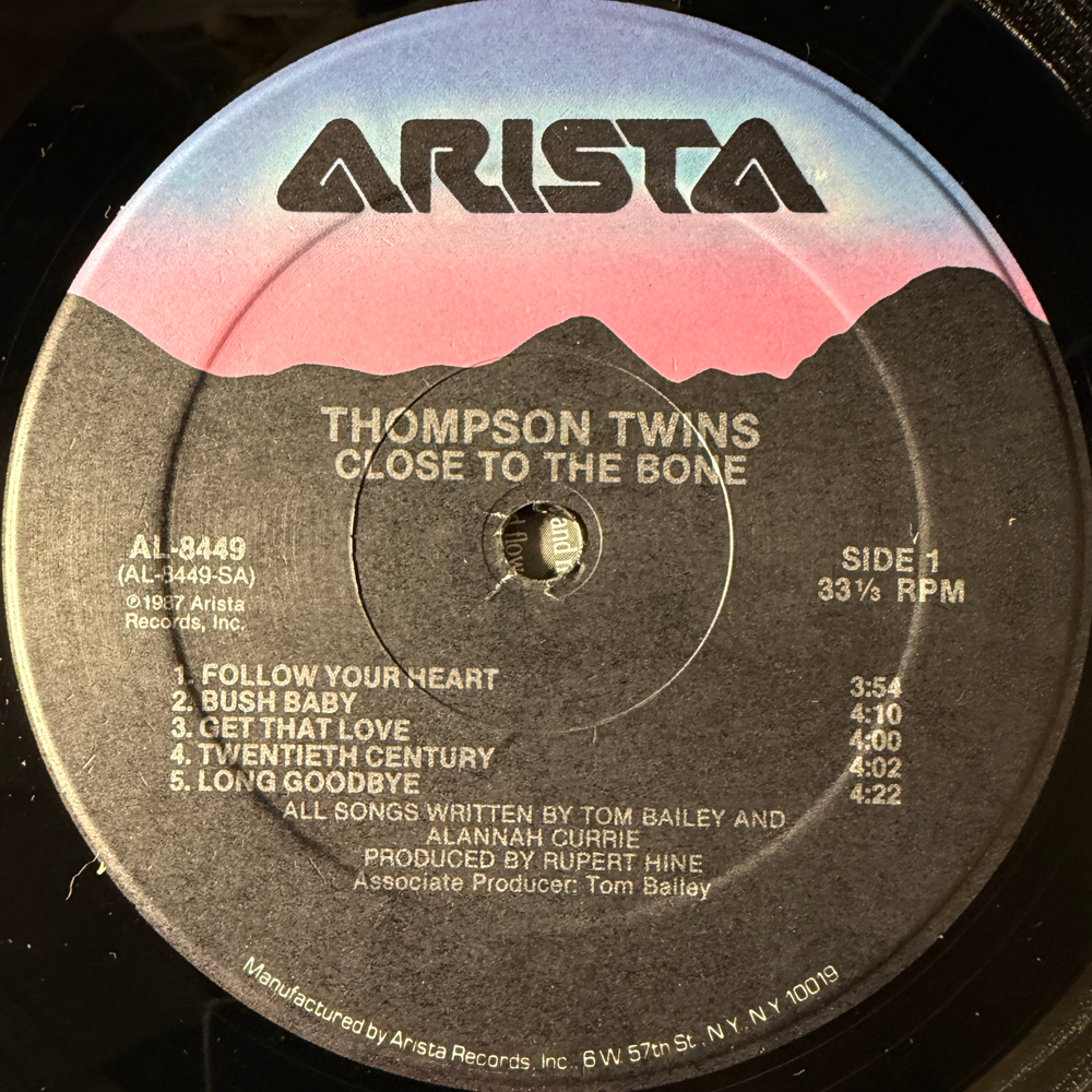 Thompson Twins – Close To The Bone (США 1987г.)Т