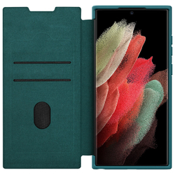 Чехол-книжка Nillkin Leather Qin Pro Plain для Samsung Galaxy S22 Ultra