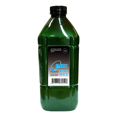 Тонер для HP Color Универсальный тип TMC 043 (1кг, голубой, Polyester, IMEX) Green Line