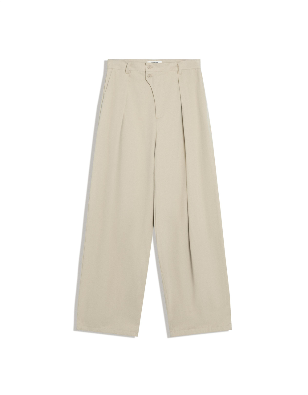Мужские брюки baggy с перекрёстными складками - BERSHKA