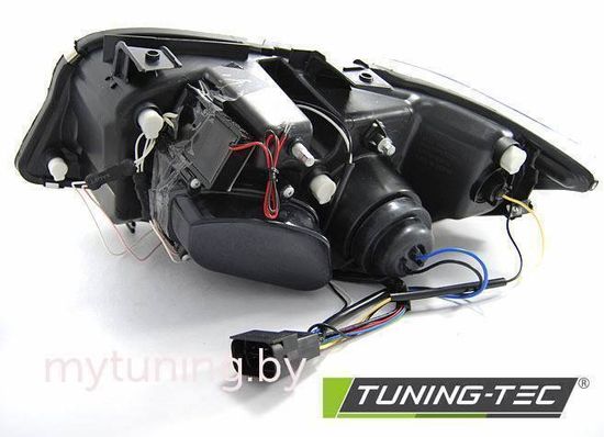 Передние фары Angel Eyes для BMW 3 E90 / E91 (05-08) CCFL Black