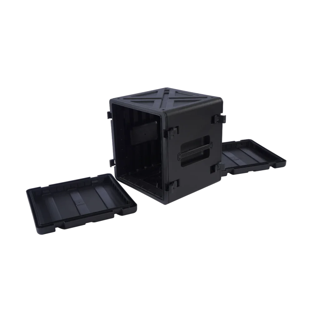 Ударопрочный пластиковый Рэковый кейс 12 юнитов KZCASE@RACK12U