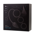 Тройное эрекционное кольцо 3см и 4см с анальным хвостом Erotist Toys Anal Plag with Cock Ring Drop Size S
