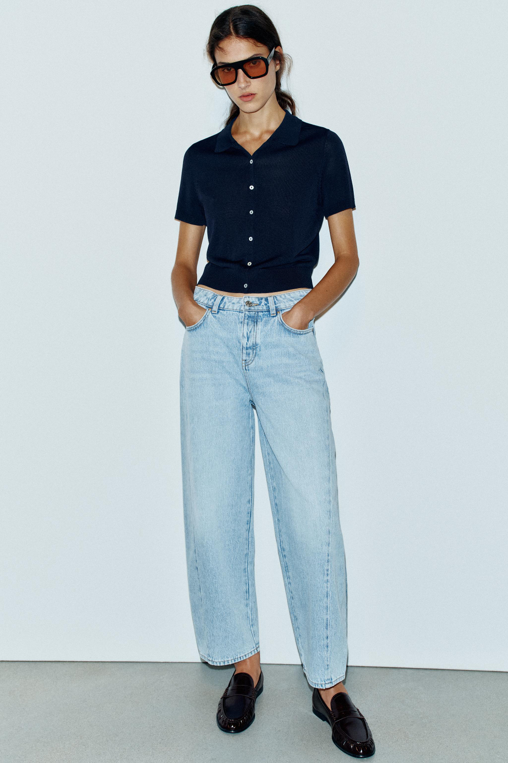 ДЖИНСЫ Z1975 BARREL С ВЫСОКОЙ ПОСАДКОЙ — ZARA