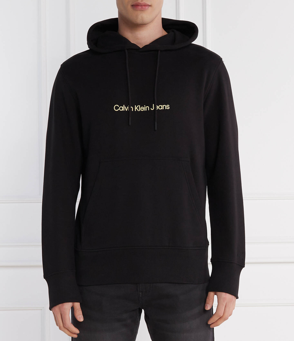 Худи SQUARE FREQUENCY LOGO CALVIN KLEIN JEANS - черный(J30J325353)