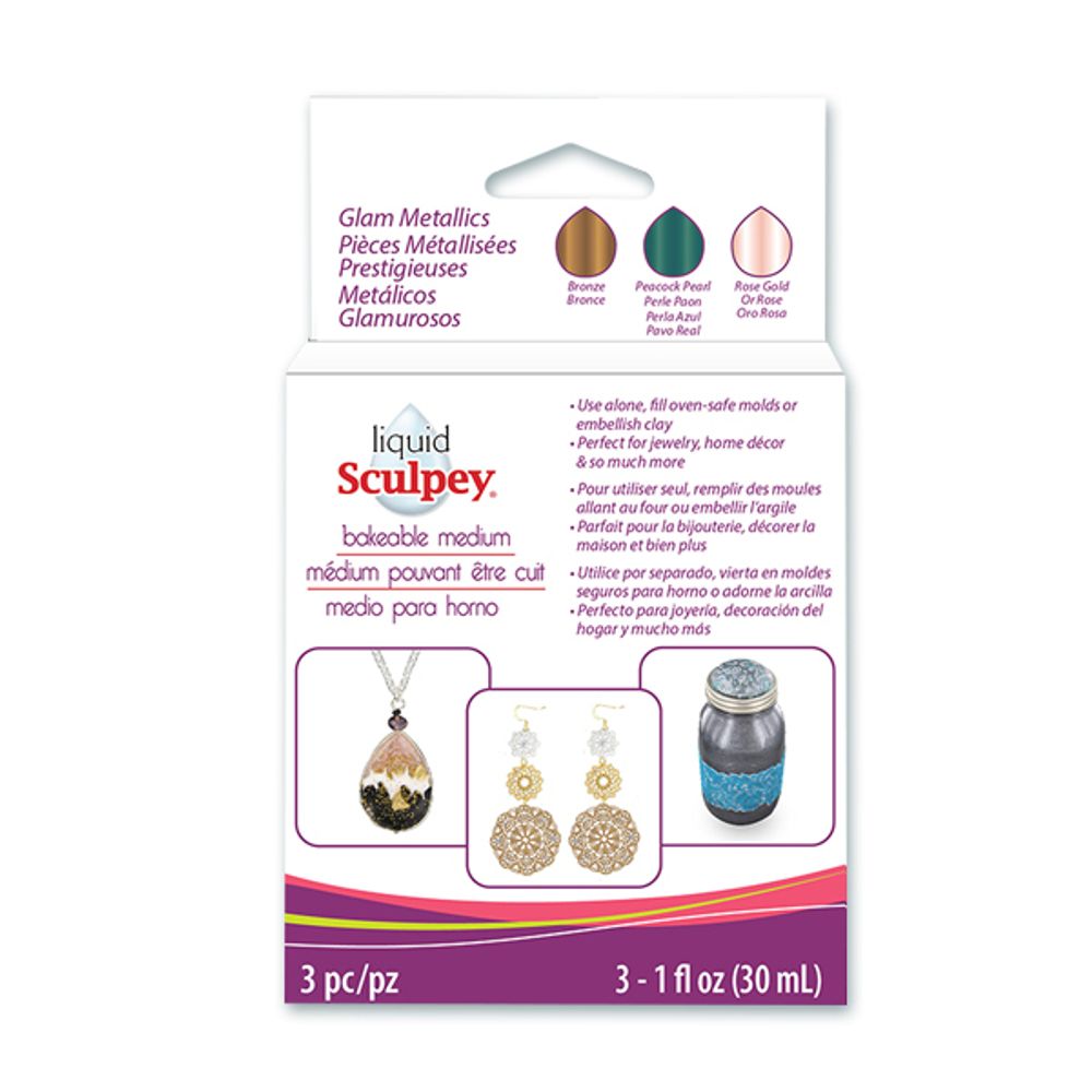 Гель декоративный Sculpey Liquid 90 мл, GLM1 Glam Metallics, Sculpey ALS Гель декоративный Sculpey Liquid 90 мл, GLM1 Glam Metallics, Sculpey ALS