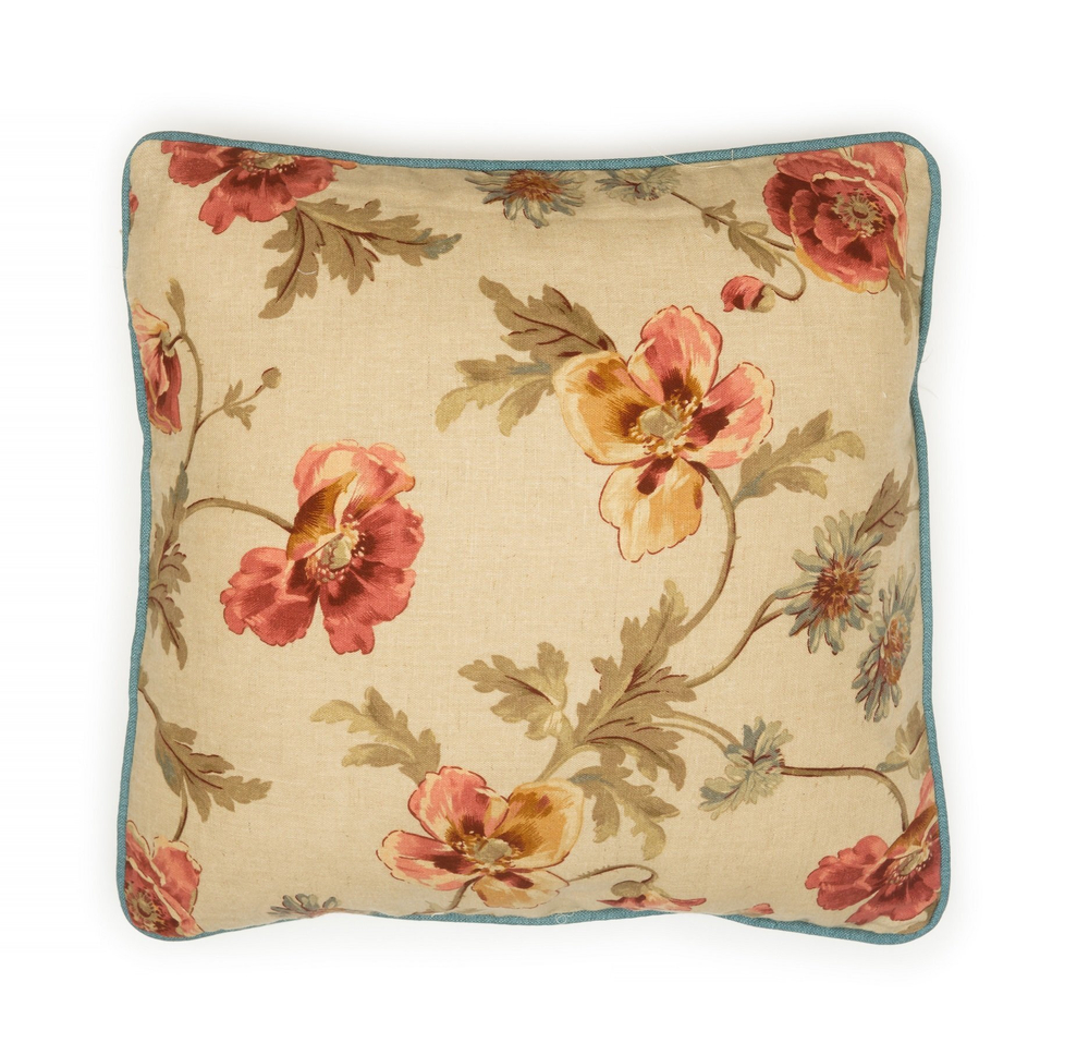 Подушка CUSHIONПодушка декоративная Edinburgh Weavers 40x40 Бежевый / Розовый