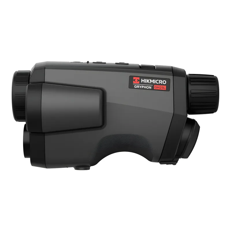 Тепловизионный монокуляр Hikmicro GRYPHON GH25L 384х288, D25мм, WiFi - вид сбоку, профиль корпуса