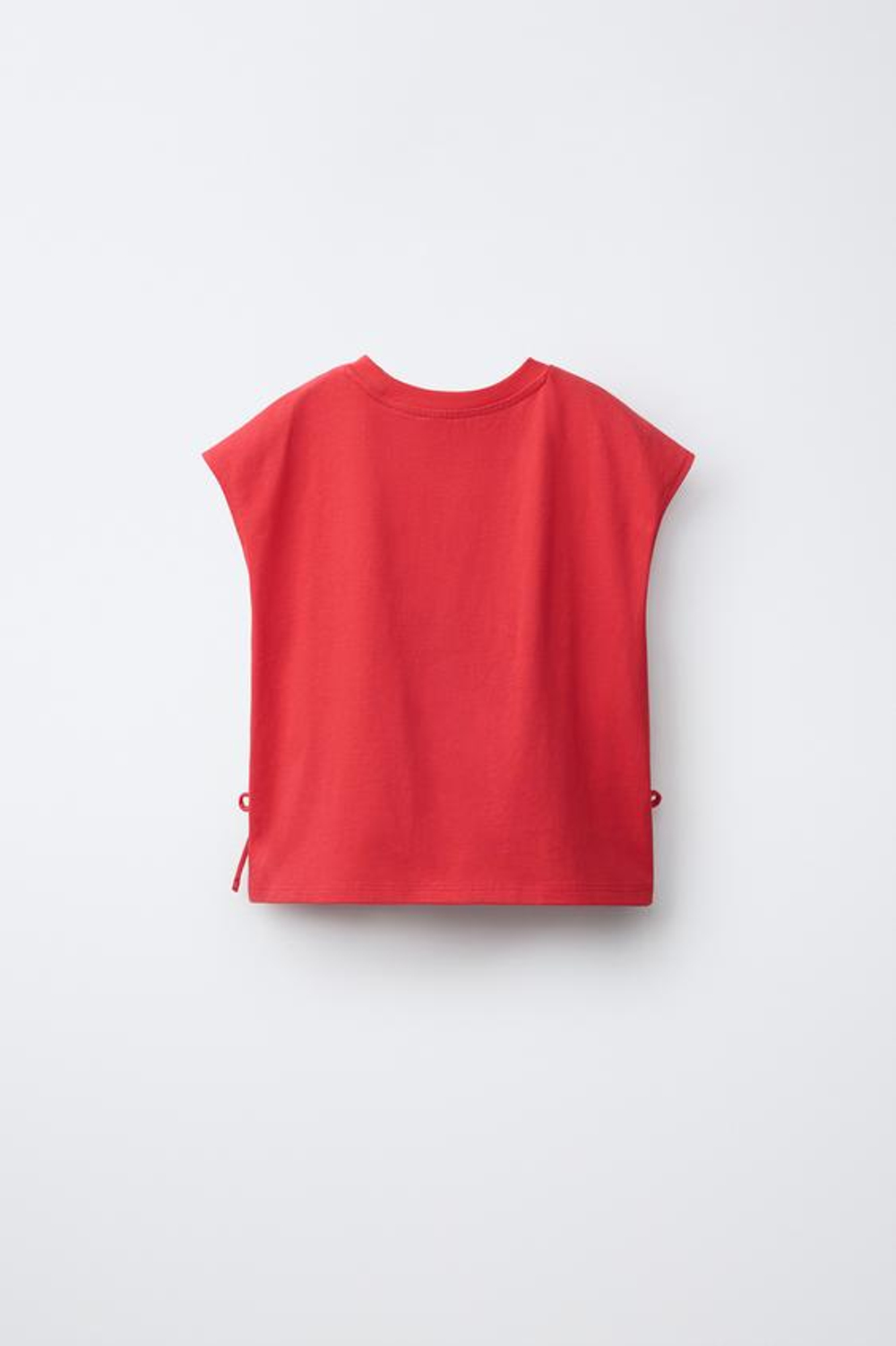 ZARA ТОП С ДЕТАЛЯМИ КРОШЕ, КРАСНЫЙ