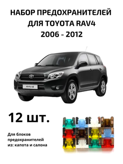 Набор предохранителей для Toyota RAV4 поколение 3 (RAV3)