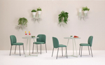 Стул с обивкой Scab Design Mentha Pop, антрацит, зеленый