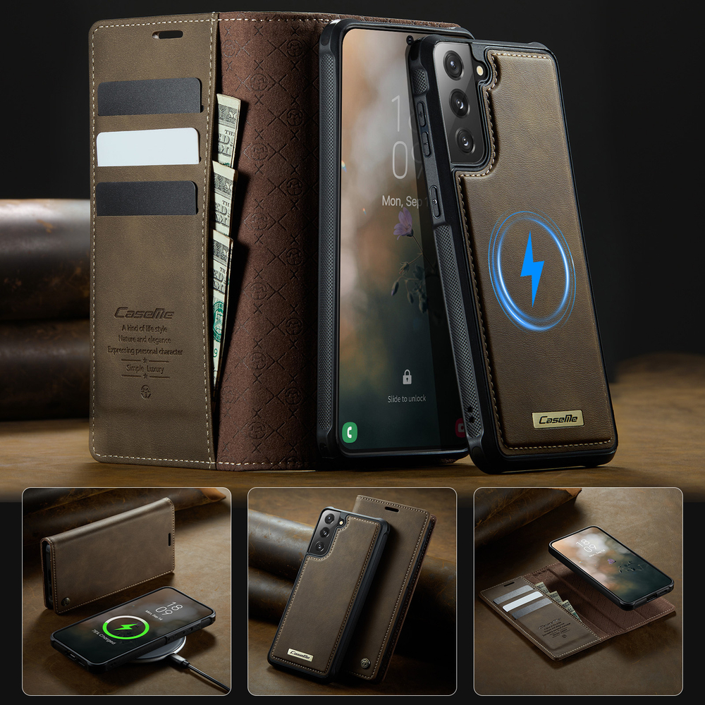 Чехол-кошелек CaseMe 2 in 1 MagSafe Samsung Galaxy S21 FE