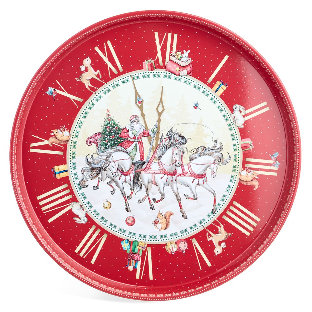 ПОДНОС СЕРВИРОВОЧНЫЙ AGNESS "CHRISTMAS COLLECTION " 33*2,1 СМ