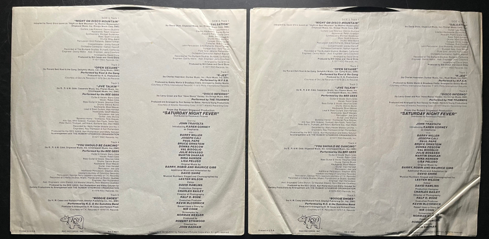 Saturday Night Fever - The Original Movie Sound Track 2LP (США 1977г.)