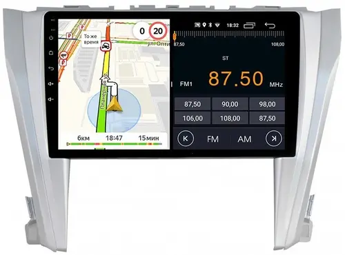 Магнитола для Toyota Camry 2014-2018 - Parafar PF466FHD на Android 13, CarPlay, 4G SIM-слот