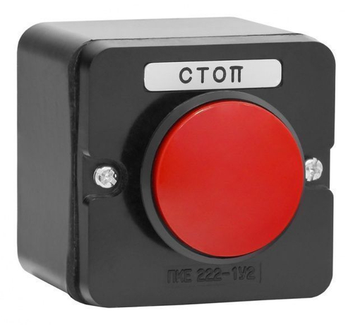Пост кнопочный ПКЕ 222-1 IP54 У2 красный гриб