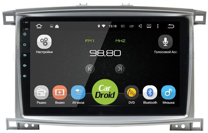 Магнитола для Toyota Land Cruiser 100, Lexus LX470 2002-2007 (экран климата снизу) - Airok RM-1123 Android 12, SIM-слот