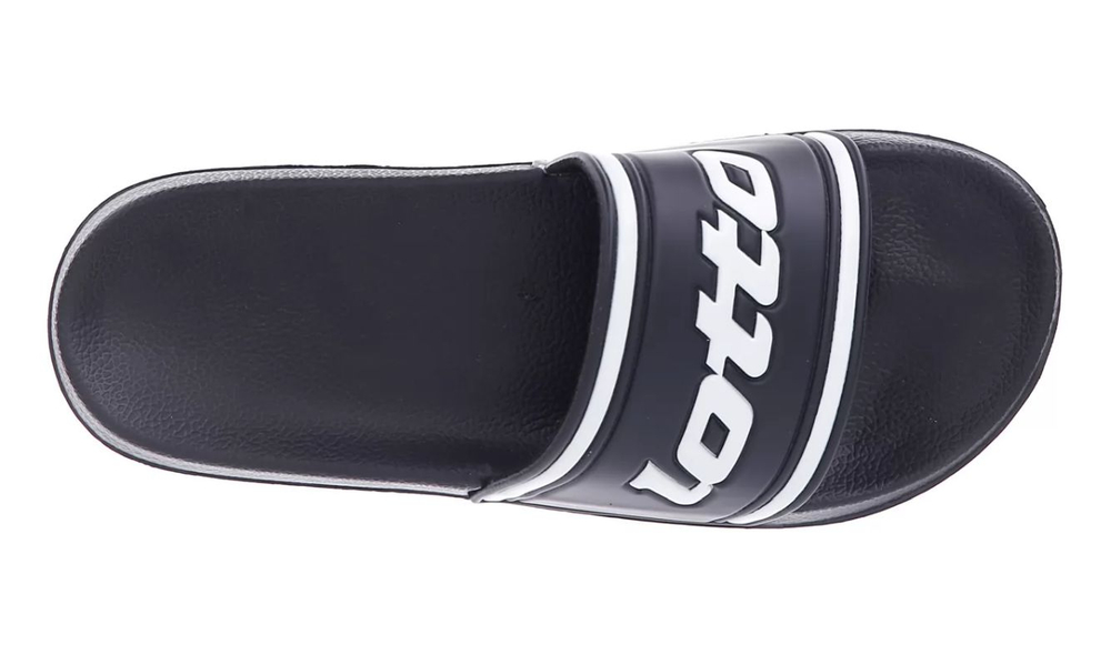 Klapki Lotto Midway Slide - all black//all white