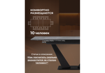 Керамический стол Woodville Кели 140(200)х80х76 серый мрамор, черный