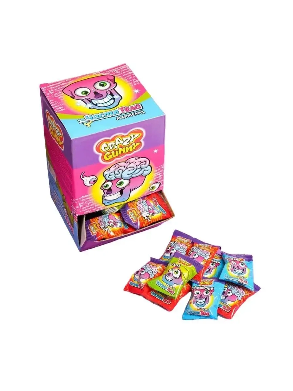 Жевательный мармелад Части Тела , ( Пугатели) Crazy Gummy