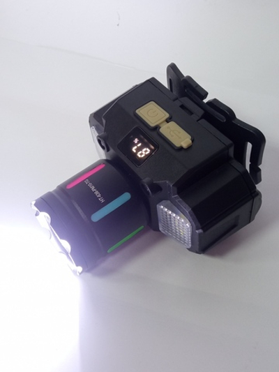Фонарь налобный яркий Wave sensor Огонь MF-635