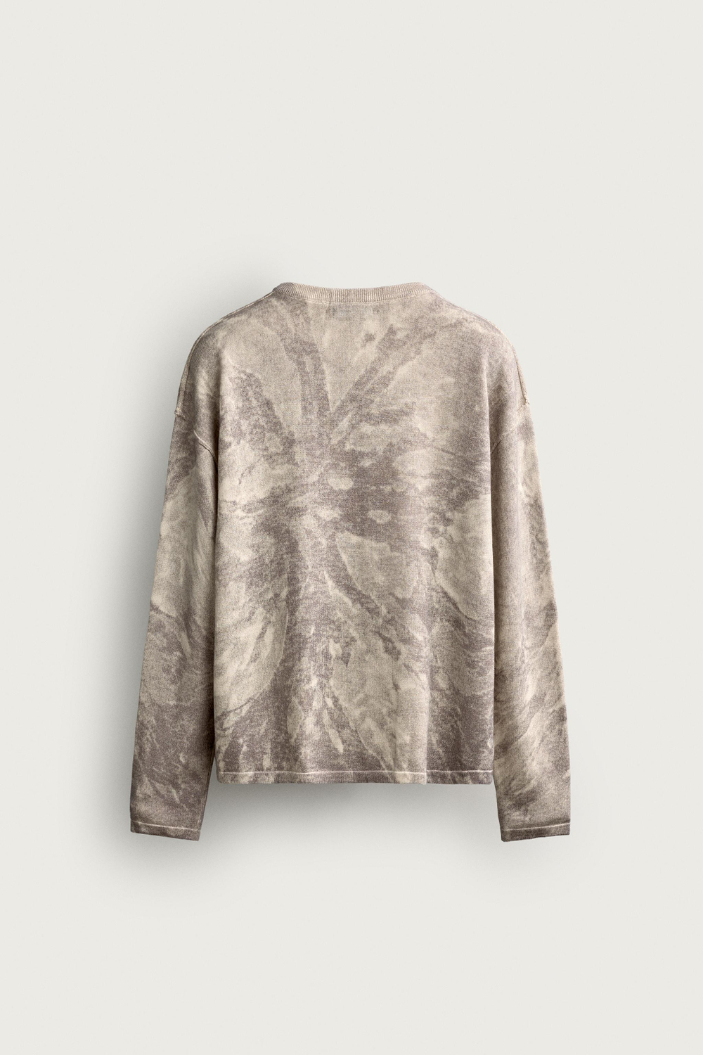 СВИТЕР RELAXED FIT С АБСТРАКТНЫМ ПРИНТОМ — ZARA