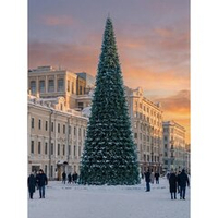 Уличная ёлка «Евро-2» 28 м, каркасная, ПВХ, Green Trees
