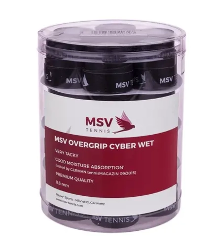 Теннисные намотки MSV Cyber Wet Overgrip 24P - black