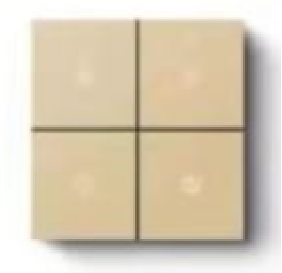 4 клавишный золотой XZP4