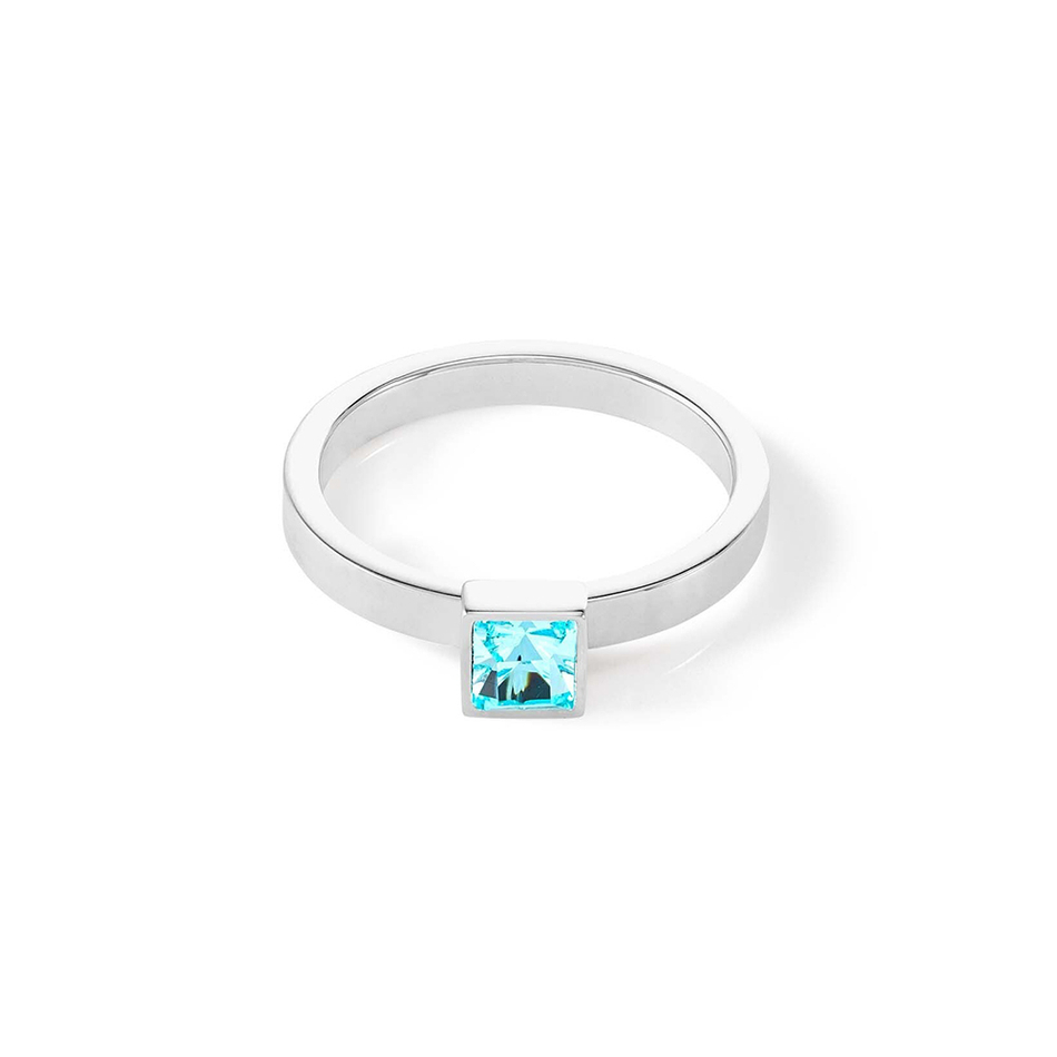 Кольцо Coeur de Lion Aqua-Silver 19 мм 0501/40-2017 60 размер 19