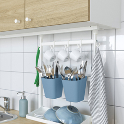 IKEA SUNNERSTA  (ИКЕА СУННЕРСТА)  -  Контейнер - сине-серый 12x11 см