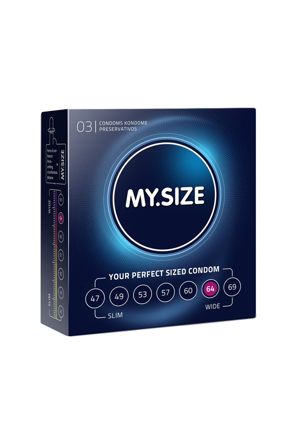 Презервативы MY.SIZE № 3 размер 64 ширина 6,4 см
