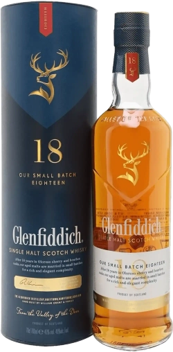 Виски Glenfiddich 18 Y.O. 0,7 л. В тубе